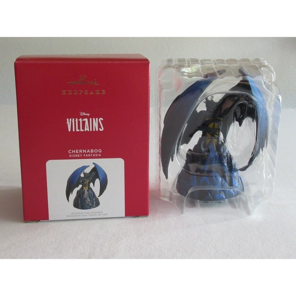 LIMITED EDITION 2021 Disney Villains HALLMARK CHERNABOG FANTASIA Christmas Ornam - Picture 2 of 12